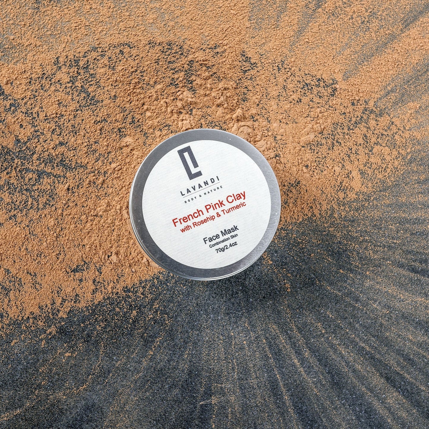 French Pink Clay Face Mask with Rosehip & Turmeric