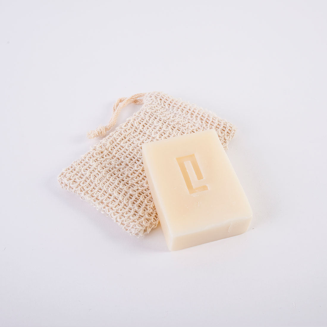 Raw Cotton Soap Bag