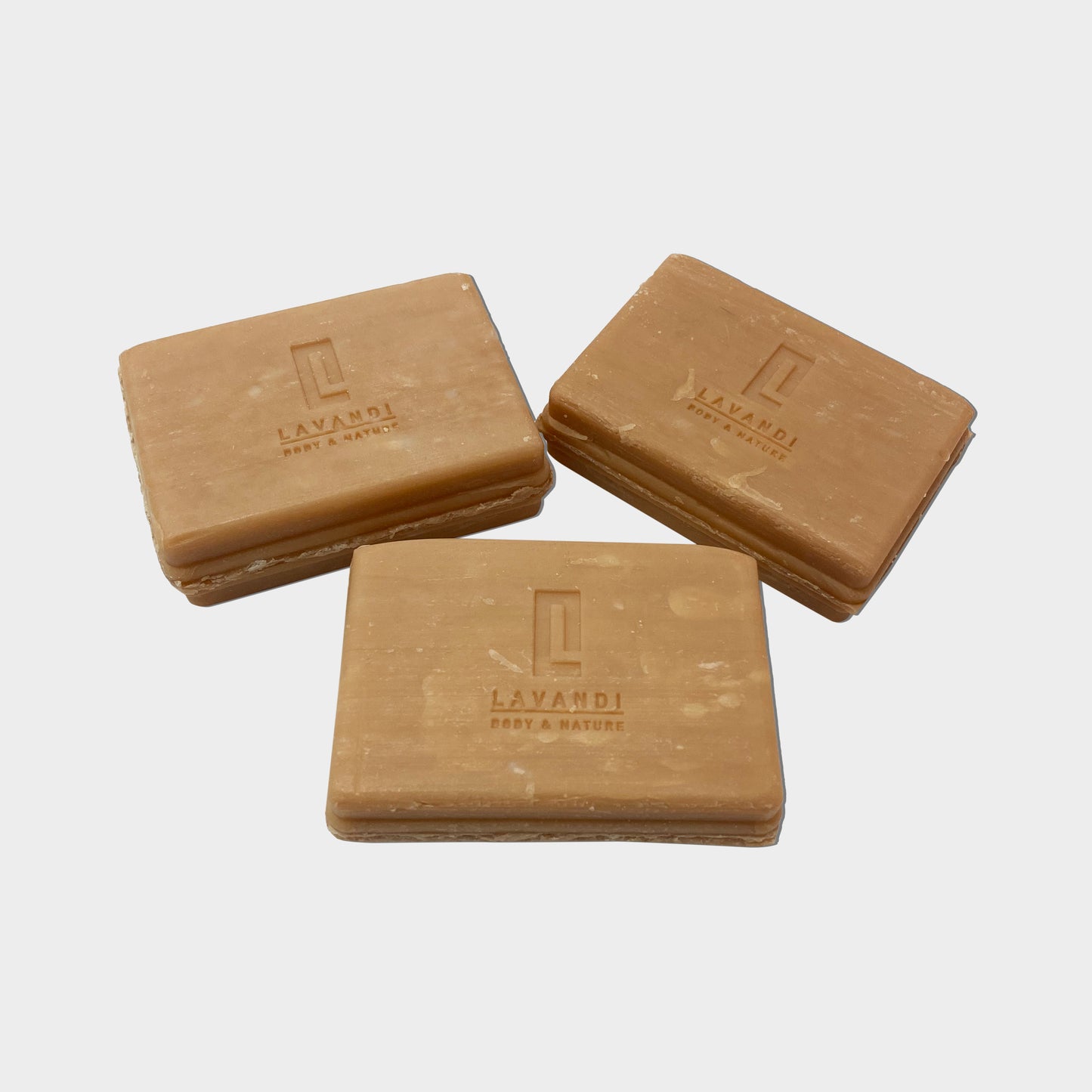 3 Naked Red Clay Soap Bars