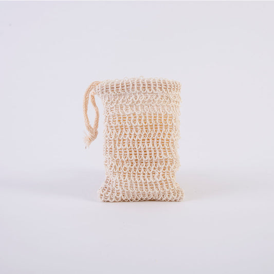 Raw Cotton Soap Bag